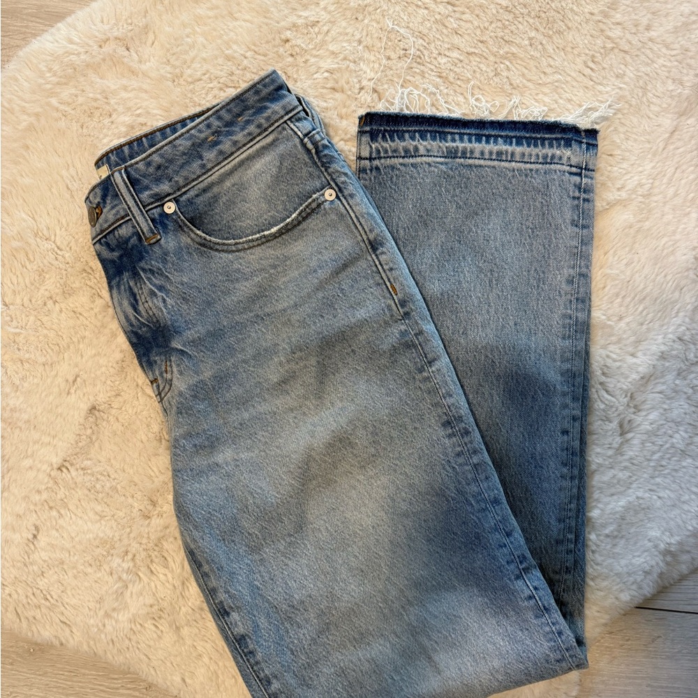 Madewell Light Blue Straight Jeans curvy